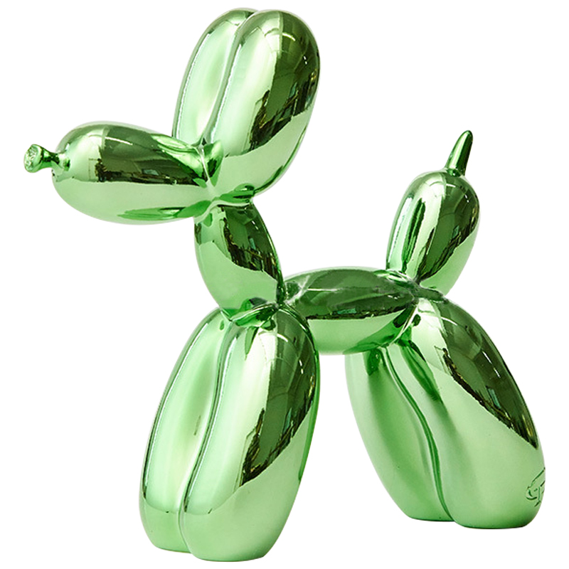 Статуэтка Jeff Koons Balloon Dog Chrome Green Зеленый в Нижнем Новгороде | Loft Concept 