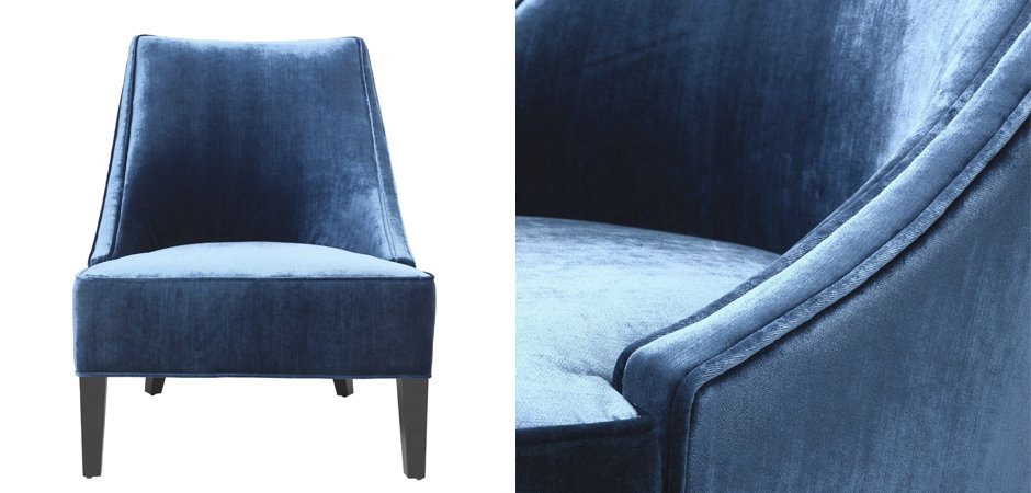 Кресло Eichholtz Chair Dulwich Blue - фото №1