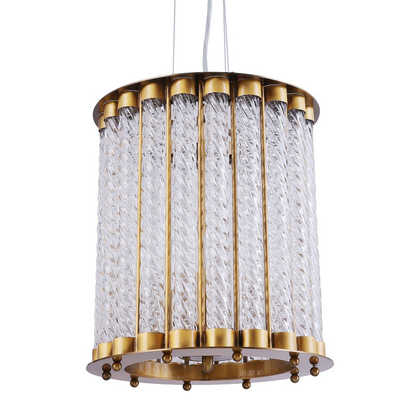 Люстра Lantern Tiziano Chandelier bronze D25 Бронза Прозрачное Стекло в Нижнем Новгороде | Loft Concept 