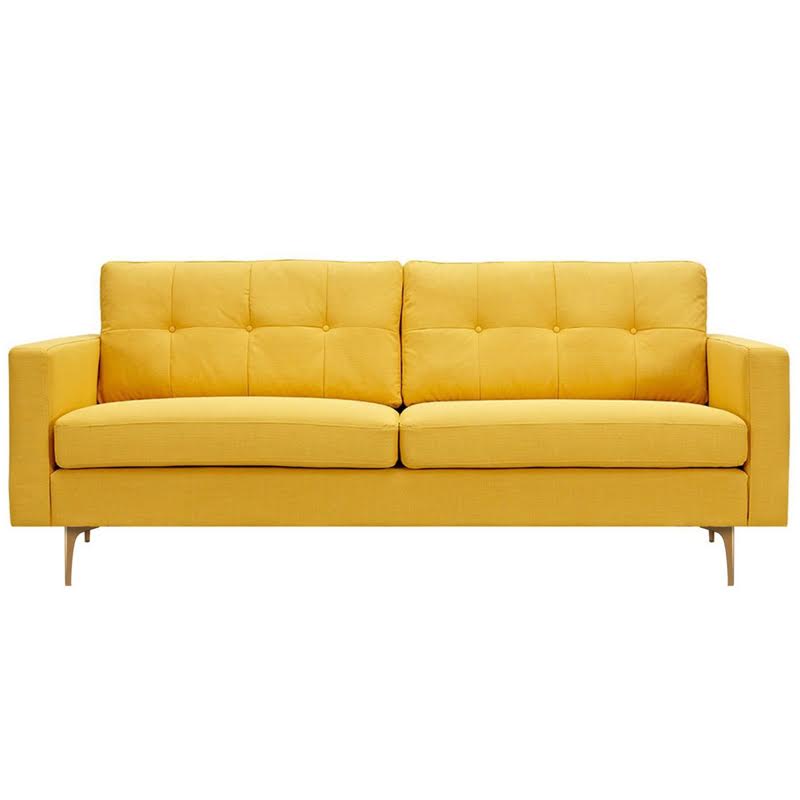 Диван Papaya Yellow Greta Sofa Диван желтая шерсть Желтый в Нижнем Новгороде | Loft Concept 