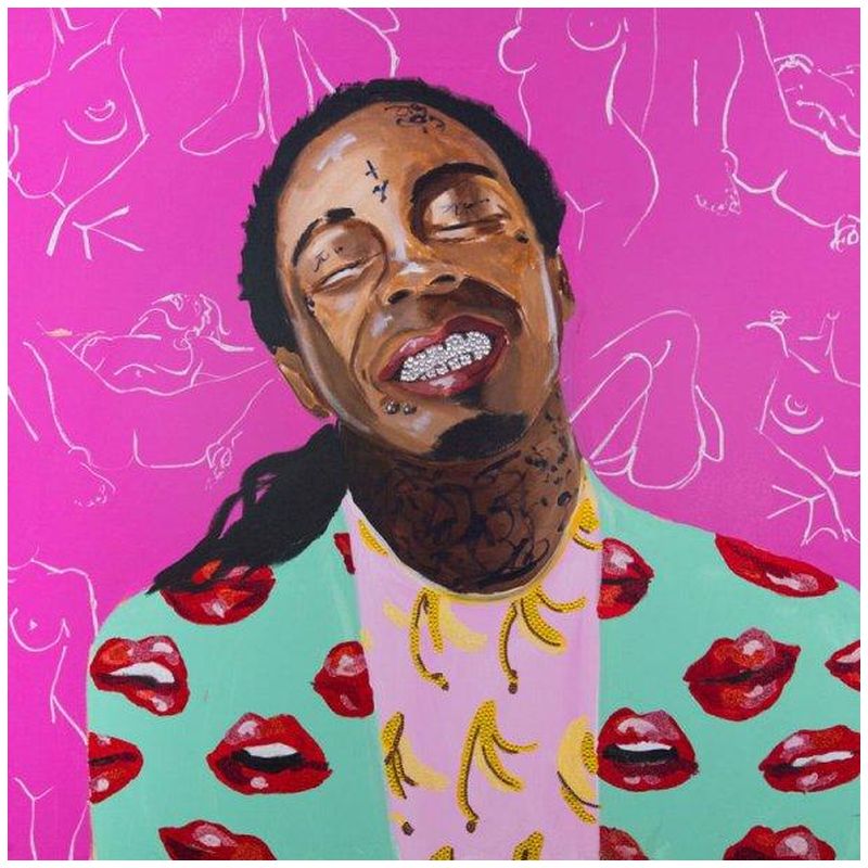 Картина Lil Wayne with Kama Sutra Wallpaper Мульти в Нижнем Новгороде | Loft Concept 