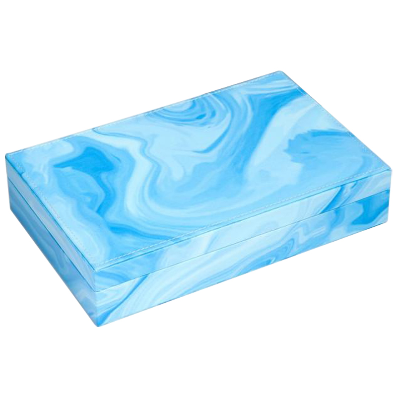 Шкатулка Marble Pattern Box blue Голубой в Нижнем Новгороде | Loft Concept 