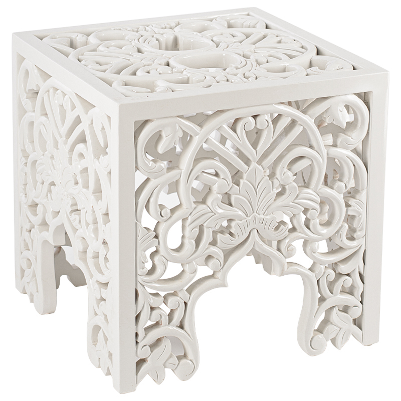 Приставной стол Side Table White lace Белый в Нижнем Новгороде | Loft Concept 