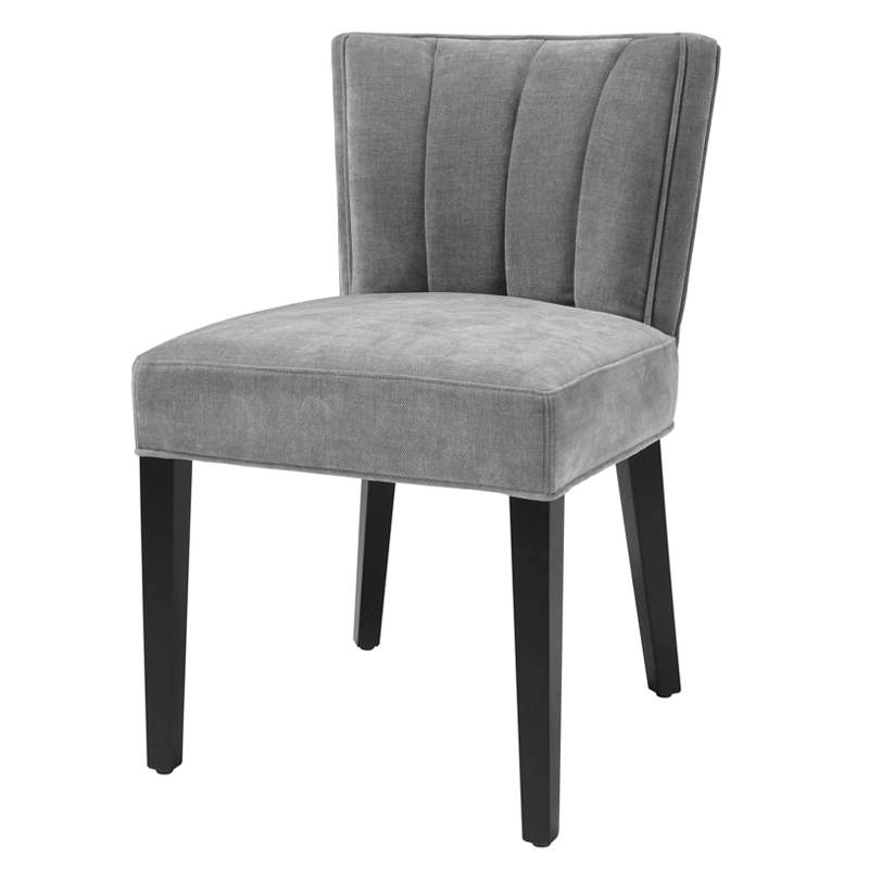 Стул Eichholtz Dining Chair Windhaven Grey Серый Черный в Нижнем Новгороде | Loft Concept 