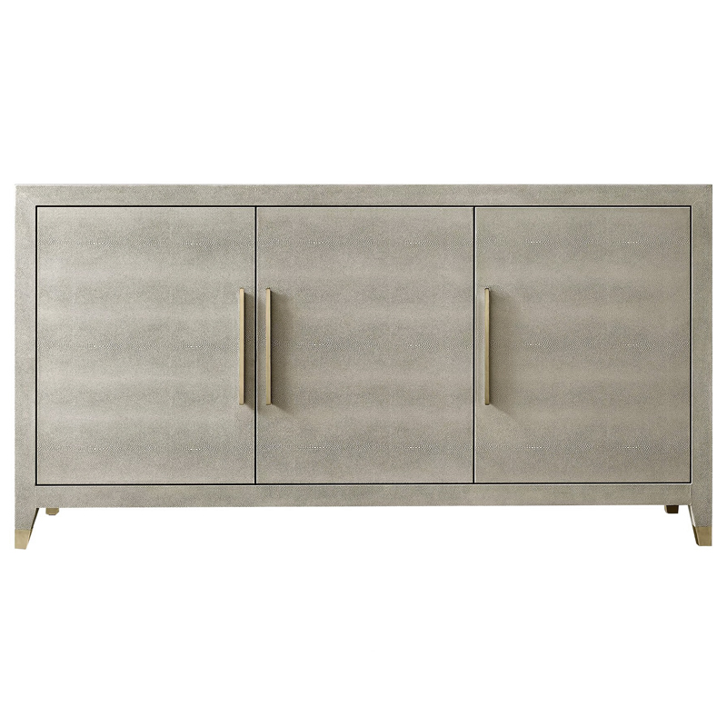 Комод серый скат Charles Stingray Texture chest of drawers Grey Золотой Серый в Нижнем Новгороде | Loft Concept 