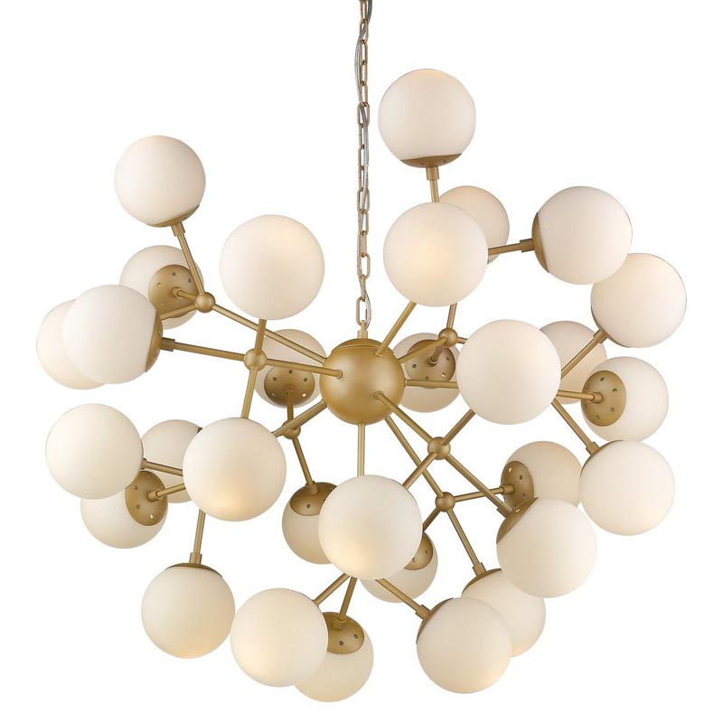 Люстра Berries Chandelier white matt 90 Золотой Белое матовое стекло в Нижнем Новгороде | Loft Concept 