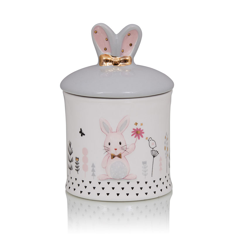 Ваза Kids Vase Bunny II Розовый пастельный Серый в Нижнем Новгороде | Loft Concept 