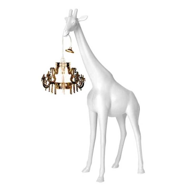 Настольная лампа белый жираф White Giraffe Table Lamp Белый в Нижнем Новгороде | Loft Concept 