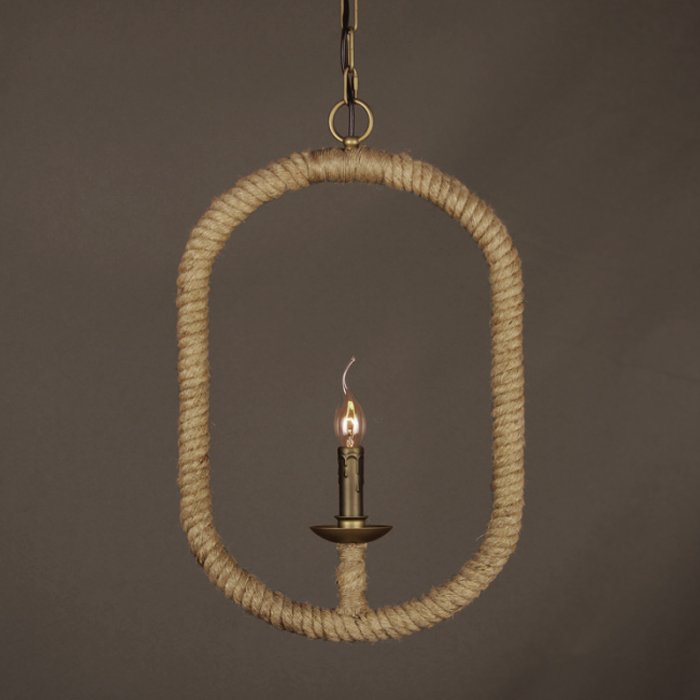 Подвесной светильник Oval Loft Rope Light  в Нижнем Новгороде | Loft Concept 