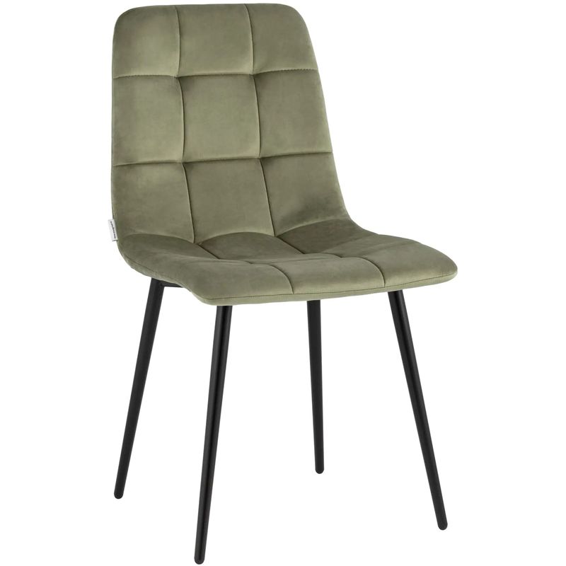 Стул NANCY Chair Пыльно-Оливковый Велюр Оливковый Черный в Нижнем Новгороде | Loft Concept 