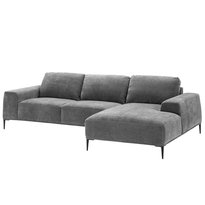 Диван Eichholtz Lounge Sofa Montado grey Серый Черный в Нижнем Новгороде | Loft Concept 