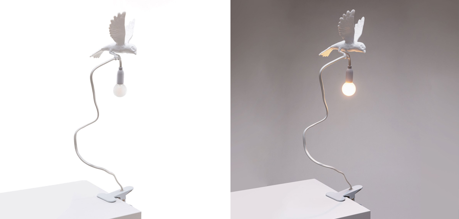 Настольная лампа Seletti Sparrow Landing - фото №1