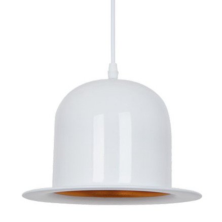 Подвесной светильник Pendant Lamp Banker Bowler Hat White II Белый в Нижнем Новгороде | Loft Concept 