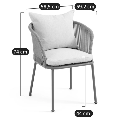 Кресло уличное Bonnie Beige Chair в Нижнем Новгороде