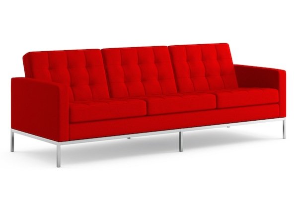 Диван Florence Knoll sofa Серый Красный Коричневый Зеленый Желтый Голубой Белый Черный в Нижнем Новгороде | Loft Concept 