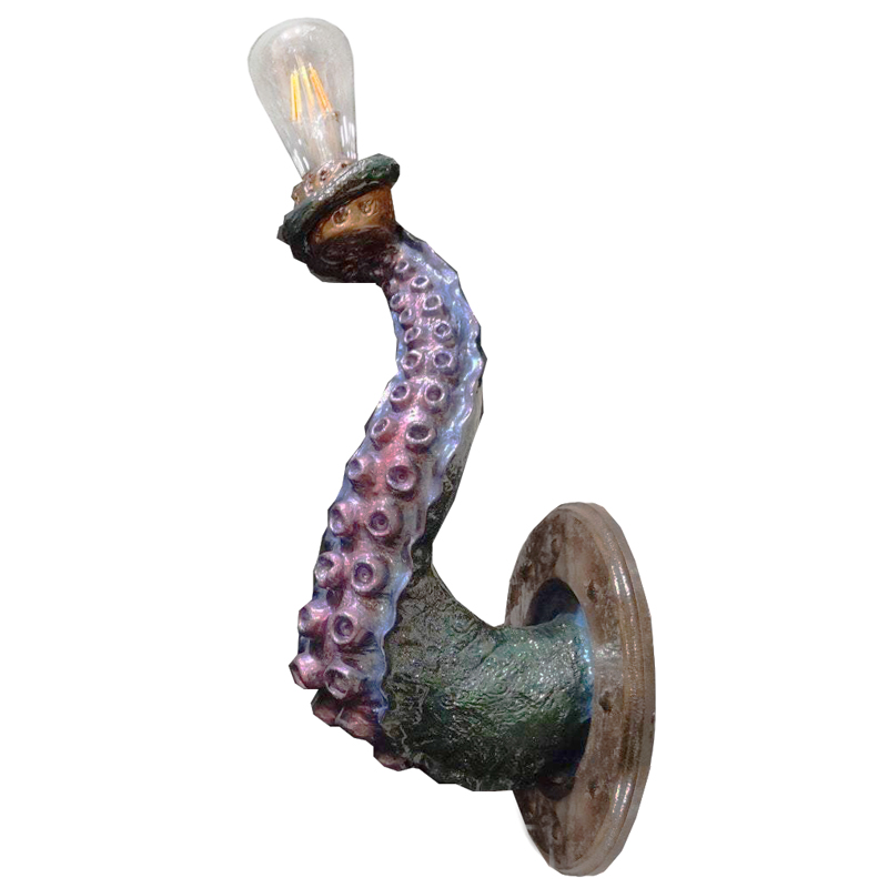 Бра Лиловый Осьминог Wall Lamp Lilac Octopus Лиловый Зеленый Коричневый винтаж в Нижнем Новгороде | Loft Concept 