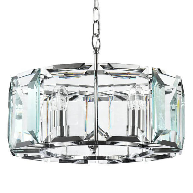 Люстра Lari Harlow Crystal Round Chandelier chrome 5 Хром в Нижнем Новгороде | Loft Concept 