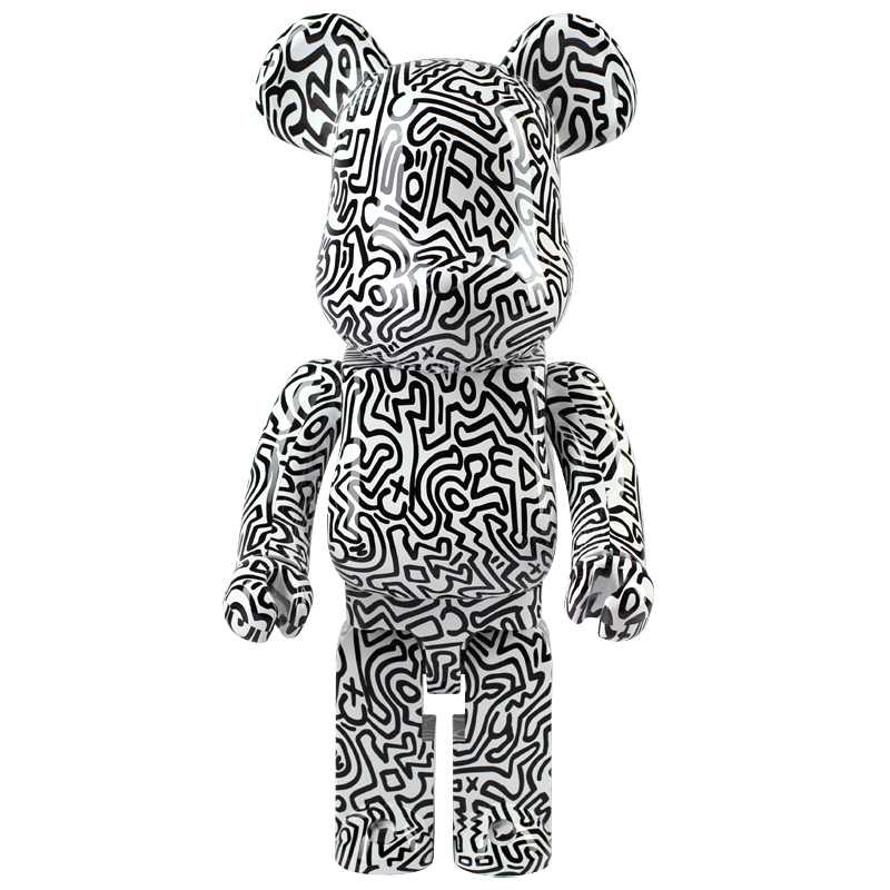 Статуэтка  Bearbrick Keith Haring Ver. 4 Черно-белый в Нижнем Новгороде | Loft Concept 