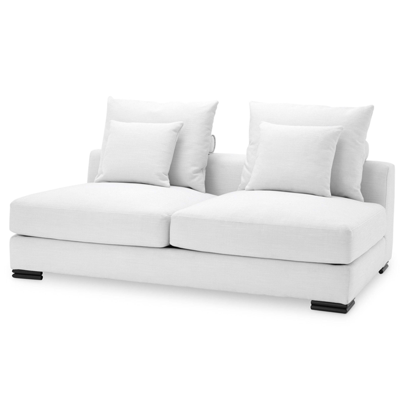 Диван Eichholtz Sofa Clifford 2-Seater white Белый Черный в Нижнем Новгороде | Loft Concept 