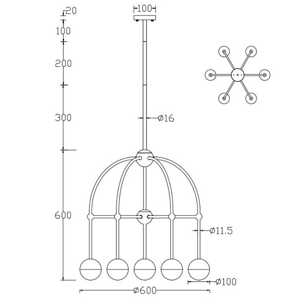 Люстра Heidy Bronze Chandelier 7 в Нижнем Новгороде