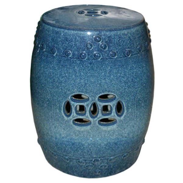 Китайский табурет ceramic garden stool blue AMBRE  Винтажный голубой в Нижнем Новгороде | Loft Concept 