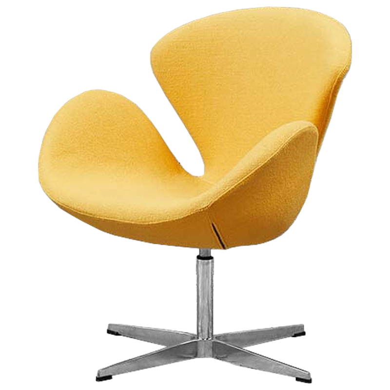 Кресло Swan Chair Yellow Желтый Хром в Нижнем Новгороде | Loft Concept 