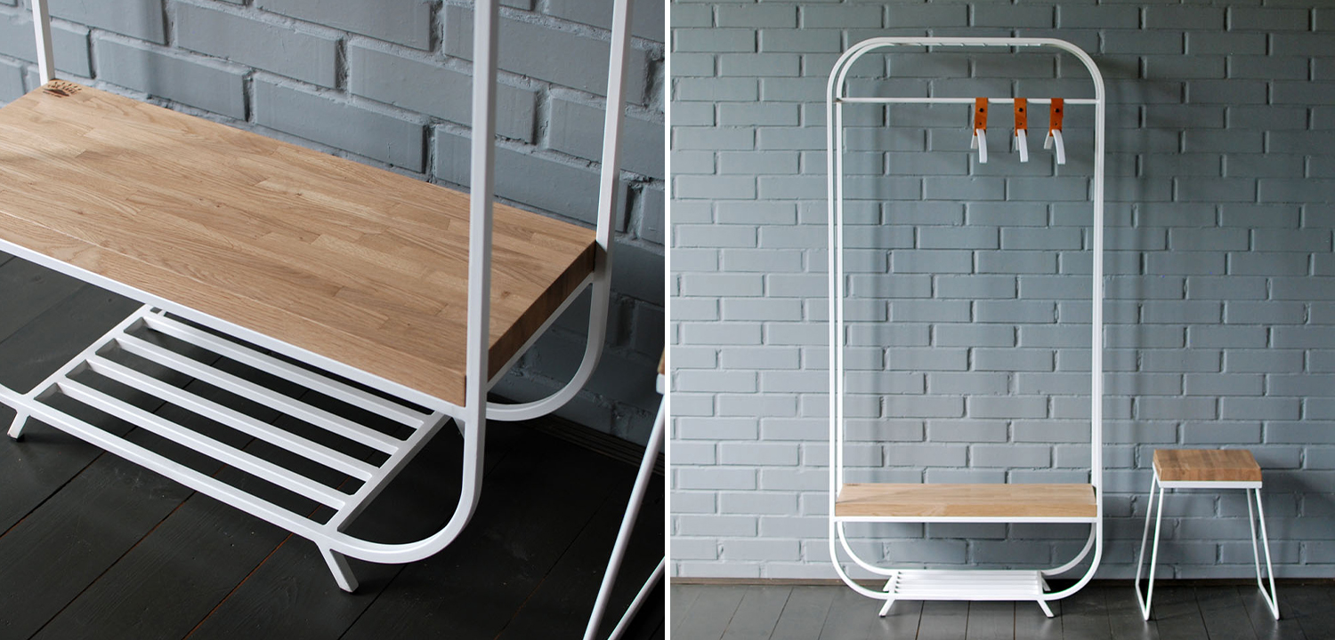 Рейл Franks Industrial Metal Rust Clothes Rail - фото