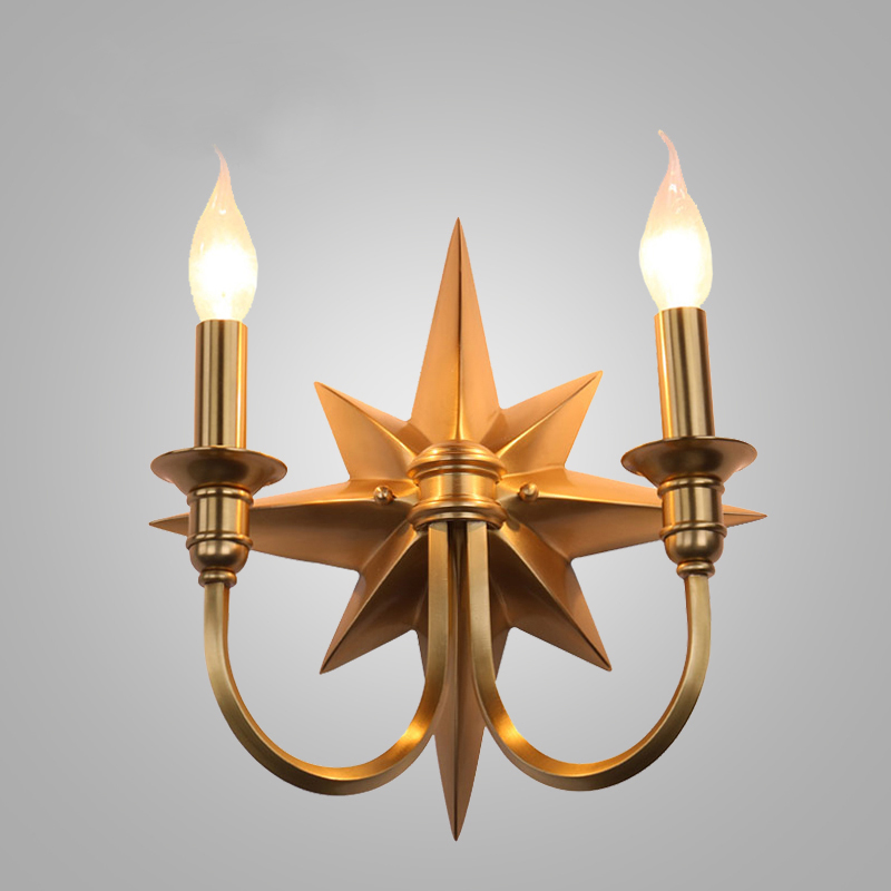 Бра Base Star Wall lamp Double Латунь в Нижнем Новгороде | Loft Concept 