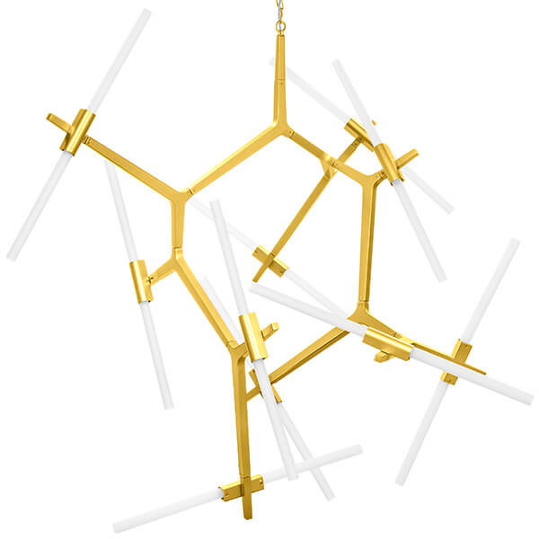 Люстра Агнес Chandelier Gold 20 Золотой Белый в Нижнем Новгороде | Loft Concept 