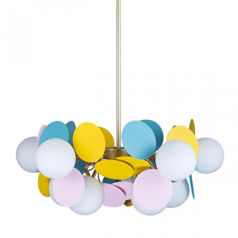 Люстра MATISSE Chandelier multicolor 10 ламп Мульти Золотой в Нижнем Новгороде | Loft Concept 