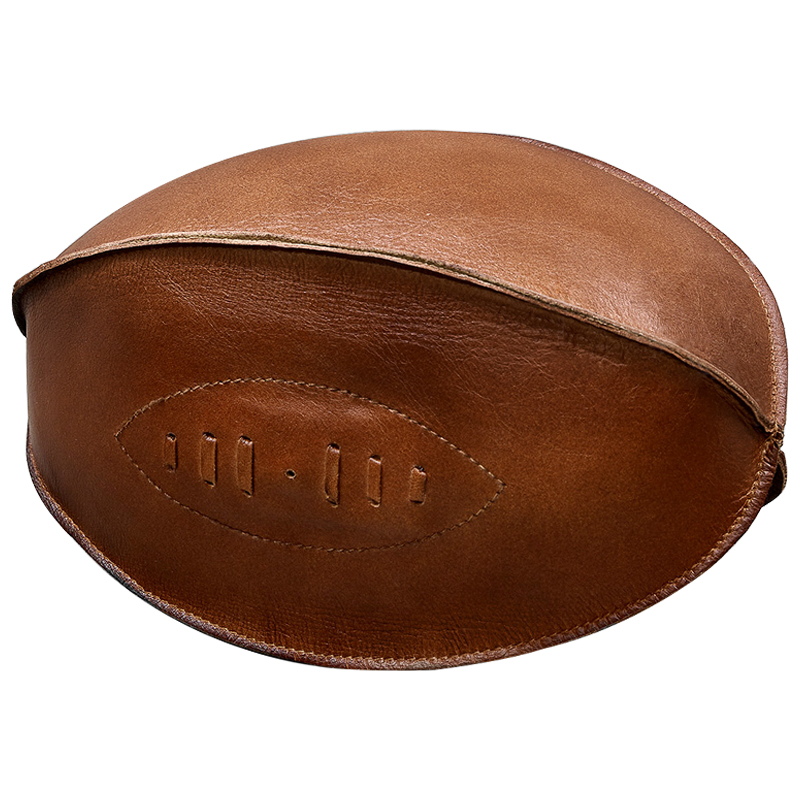 Аксессуар мяч для регби Leather Rugby Ball Коричневый в Нижнем Новгороде | Loft Concept 