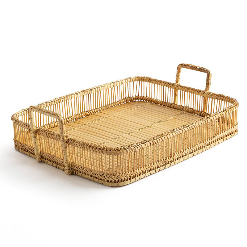 Поднос Wicker Bamboo Rattan Бежевый в Нижнем Новгороде | Loft Concept 