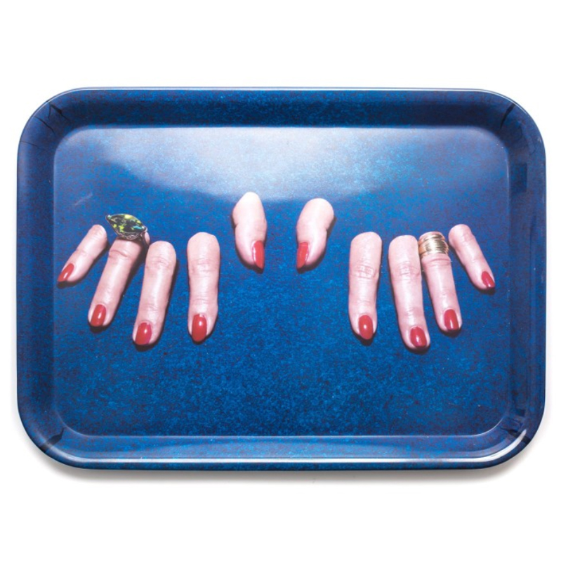 Поднос Seletti Tray Fingers Синий в Нижнем Новгороде | Loft Concept 