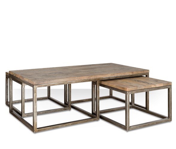 Журнальный стол Industrial Metal Rust Triple Table  в Нижнем Новгороде | Loft Concept 