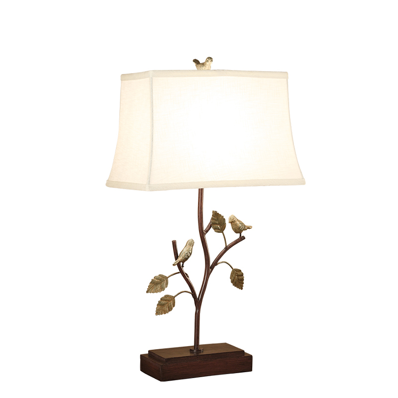 Настольная лампа Bird Talk Table lamp Белый Коричневый Латунь в Нижнем Новгороде | Loft Concept 