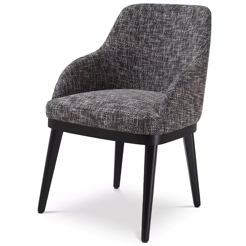 Стул Eichholtz Dining Chair Costa Cambon Black Серый Черный в Нижнем Новгороде | Loft Concept 