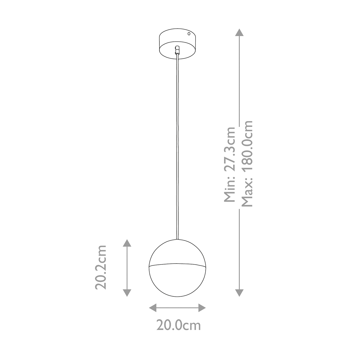 Подвесной светильник со сферическим плафоном из акрила с циркониевыми вкраплениями Kichler в Нижнем Новгороде
