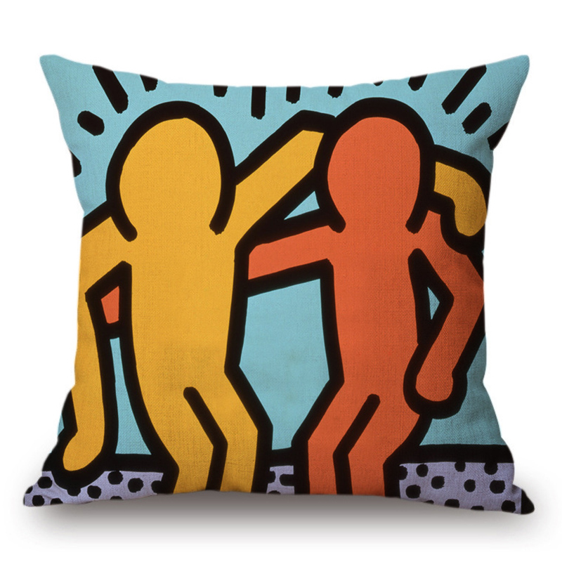 Подушка Keith Haring 6 Мульти в Нижнем Новгороде | Loft Concept 