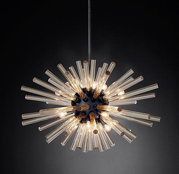 Светильник Crystal Starburst Chandelier Elliptical Черный в Нижнем Новгороде | Loft Concept 