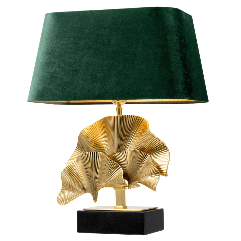 Настольная лампа Eichholtz Table Lamp Olivier green Латунь Черный Зеленый в Нижнем Новгороде | Loft Concept 