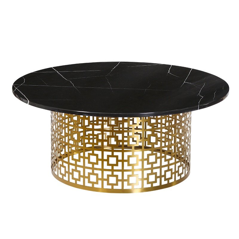 Кофейный стол Artesia Coffee Table Black Глянцевое золото Черный в Нижнем Новгороде | Loft Concept 