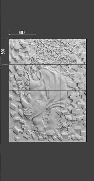 Барельеф RHINOCER в Нижнем Новгороде