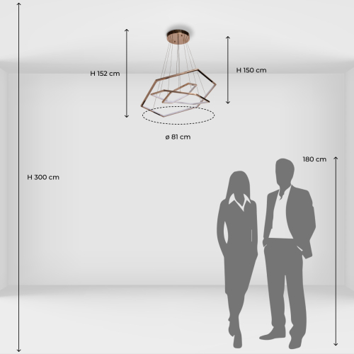 Люстра с 3-мя подвесами в виде шестиугольников Hexagon Horizontal в Нижнем Новгороде