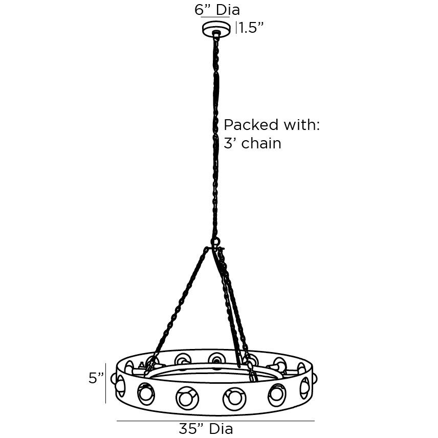 Люстра Arteriors REDONDO CHANDELIER в Нижнем Новгороде