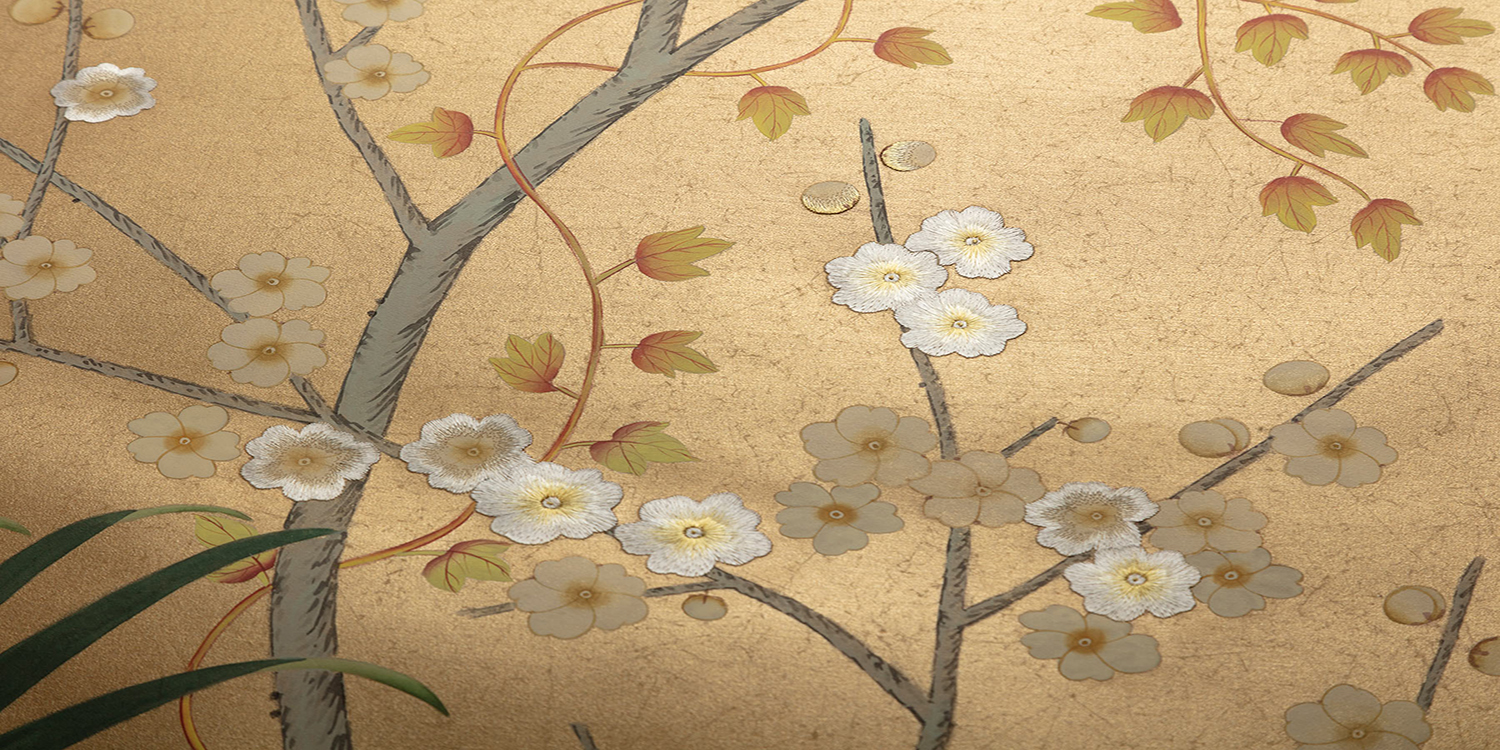 Обои ручная роспись Sans Soucis Crackled Gold - фото №1