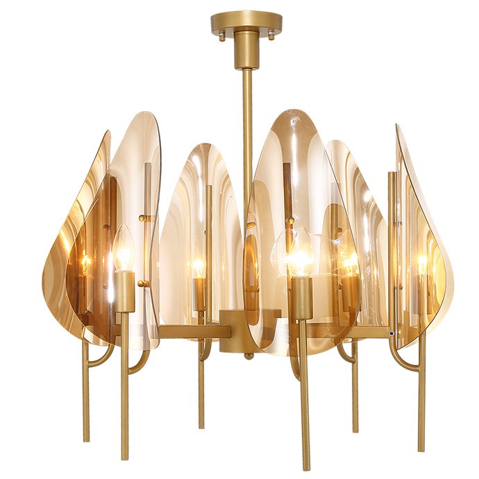 Люстра Chandelier Max Ingrand Fontana Arte Amber glass Золотой Янтарь (Amber) в Нижнем Новгороде | Loft Concept 