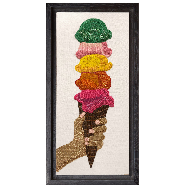 Панно Jonathan Adler ICE CREAM BEADED WALL ART Мульти в Нижнем Новгороде | Loft Concept 