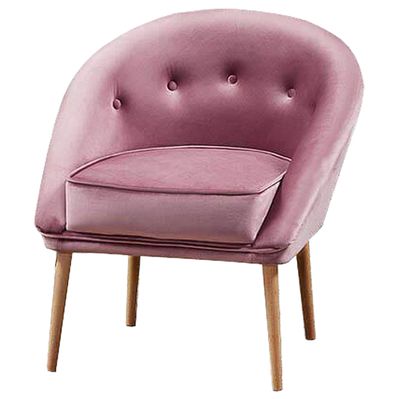 Кресло Gwyn Chair pink Розовый Древесина в Нижнем Новгороде | Loft Concept 