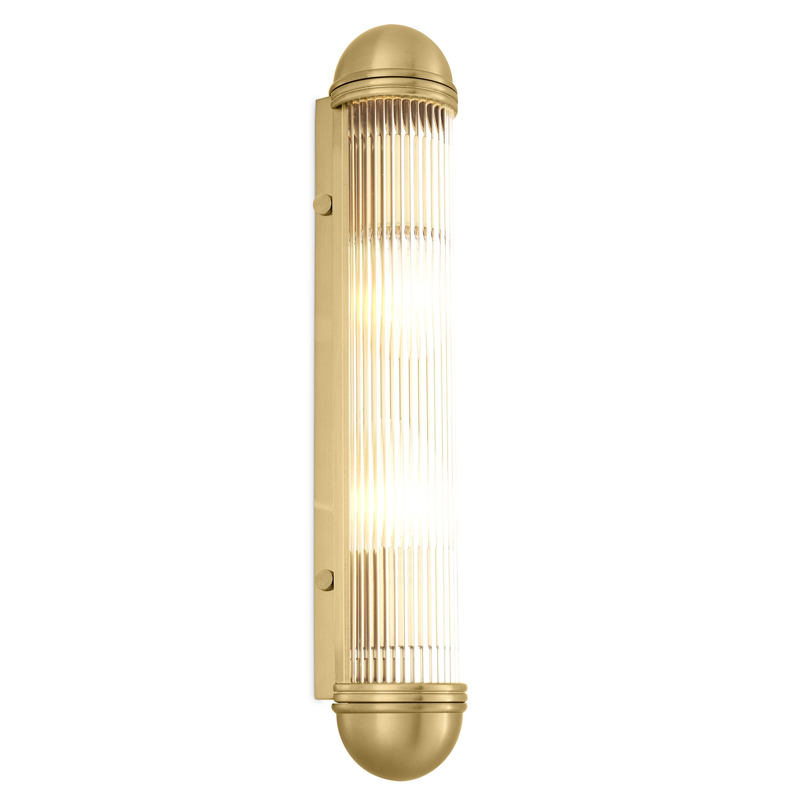 Бра Eichholtz Wall Lamp Auburn Brass Латунь Античная полированная Прозрачный в Нижнем Новгороде | Loft Concept 