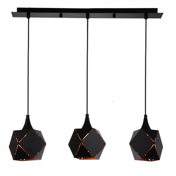 Подвесной светильник Volume Square Pendant 3 Черный в Нижнем Новгороде | Loft Concept 